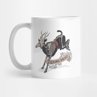 Strange Biology Rustic Antelope Skeleton Mug